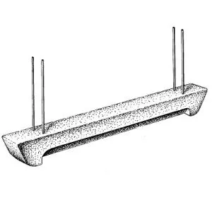Listwa betonowa z drutem