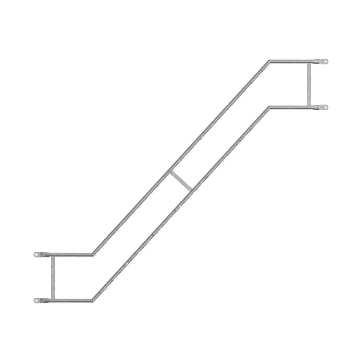 Aluminiowa poręcz zewnętrzna schodów 300
