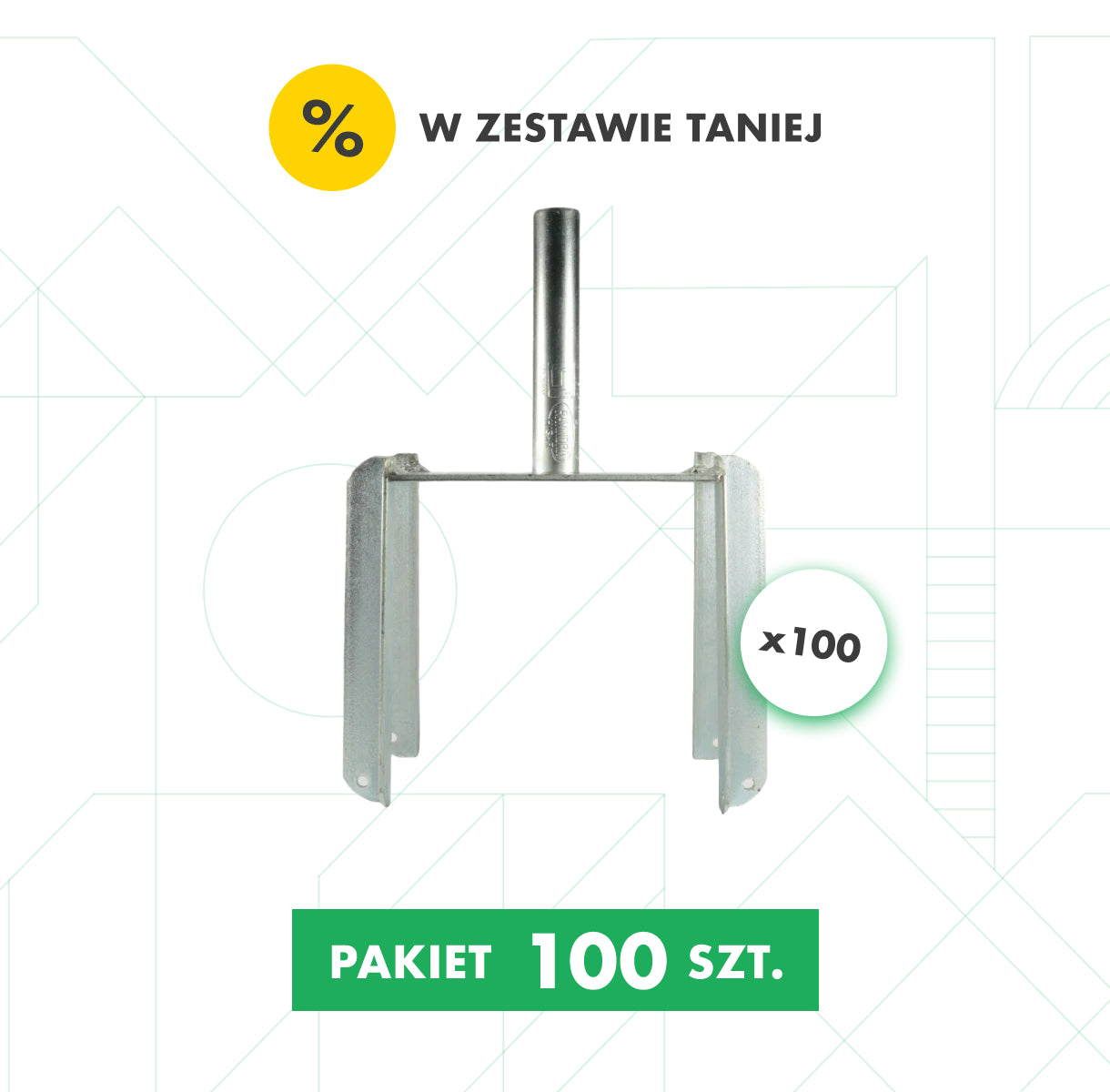 Głowica krzyżowa 8/20 [Pakiet 100 sztuk]