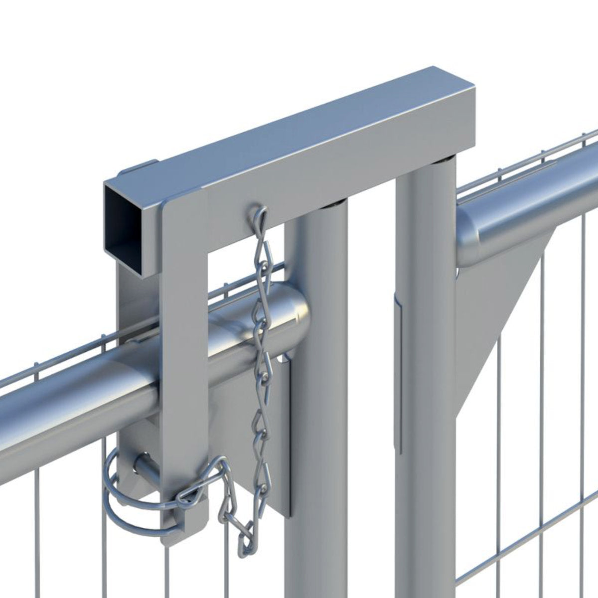 Zawias bramy z łańcuszkiem